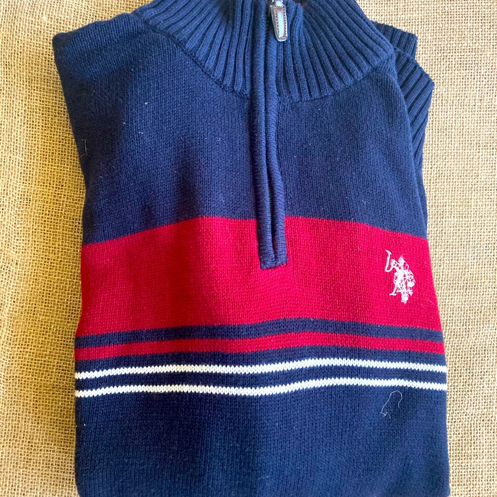 Red and Blue US Polo Association sweater